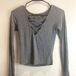 Pac Sun Grey Crop Top